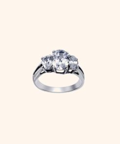 Princess Design Silver Ring