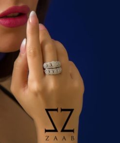 Jewelry Design Silver 2 PCS Ring Set